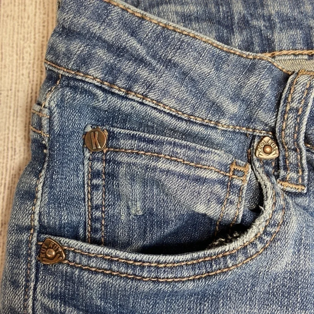 Kut from the Kloth Mid Rise Denim Bermuda Shorts
